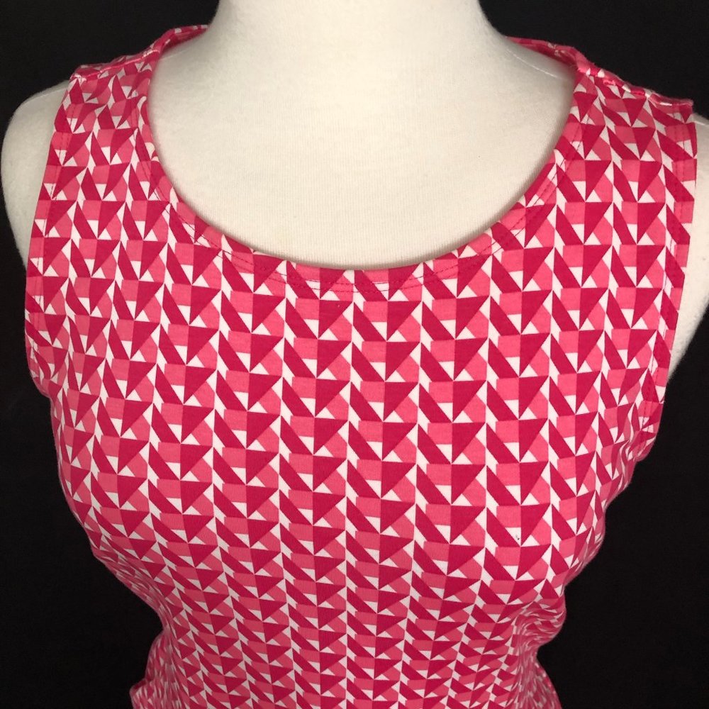NY&Co. Pink Geometric Knit Dress - Picture 6 of 8